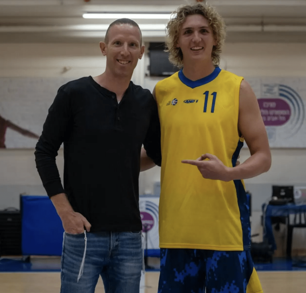 Tamir Goodman and fellow Orthodox basketball star Ryan Turell 
